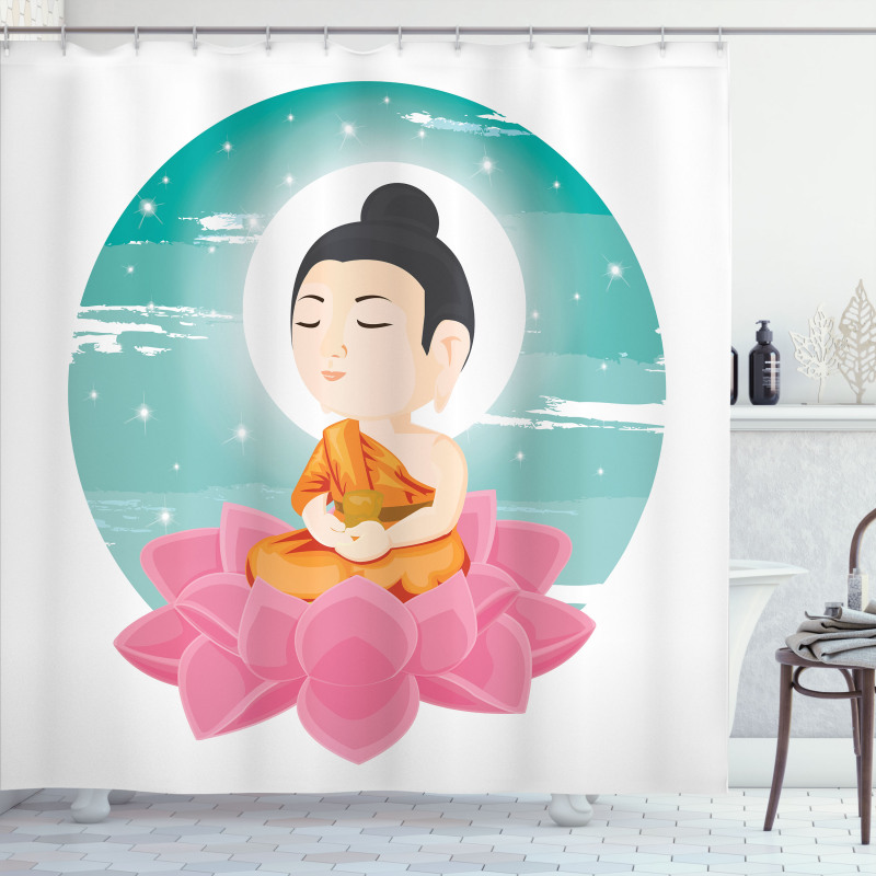 Meditation Lotus Art Shower Curtain