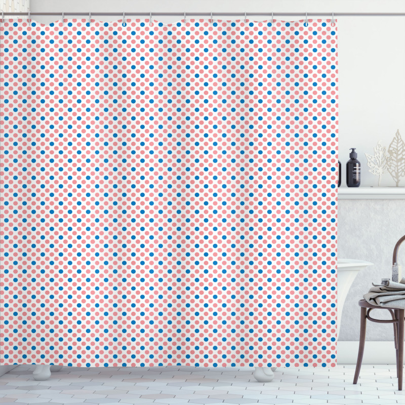 Cheery Polka Dots Graphic Shower Curtain