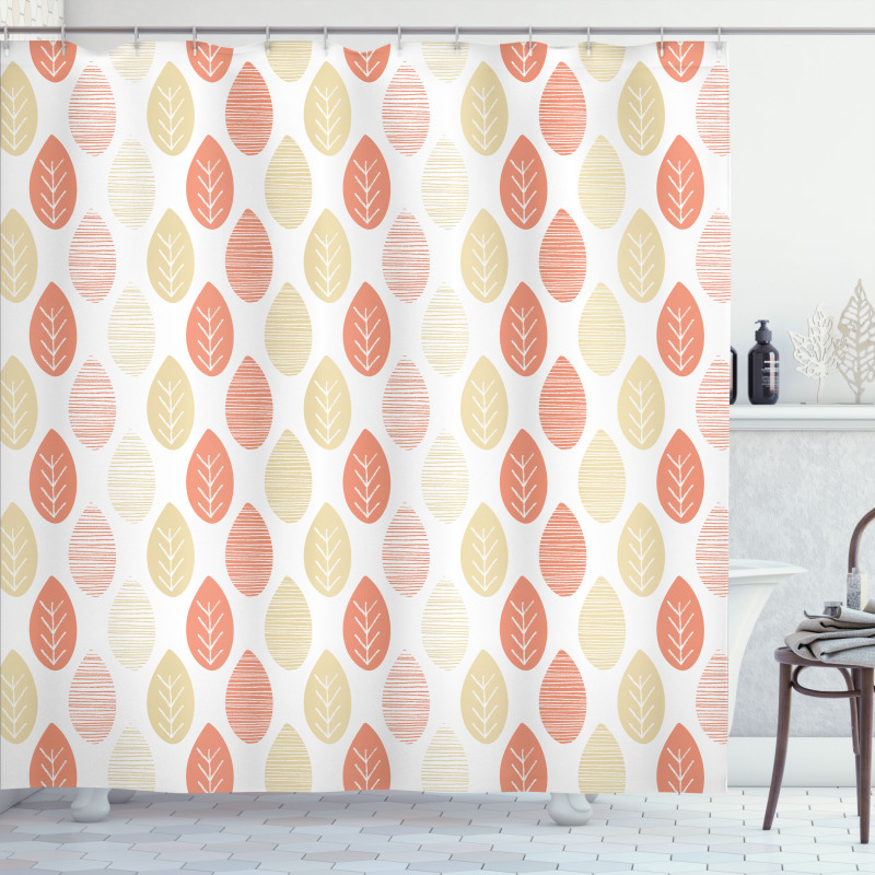 Foliage Fall Season Leaves Shower Curtain