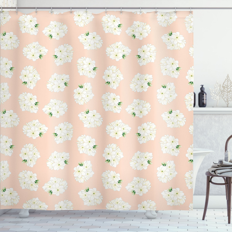 Jasminum Sambac Naive Nature Shower Curtain