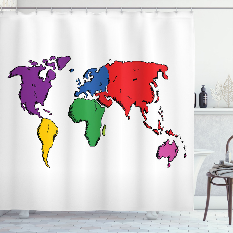 Educational Modern Shower Curtain