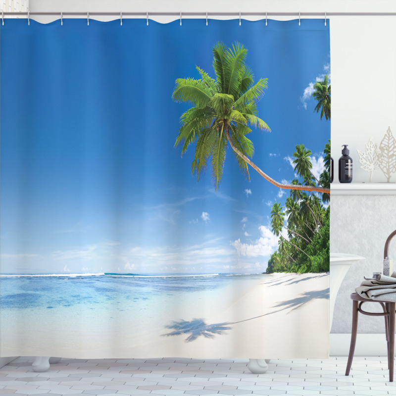 Ocean Summer Palms Shower Curtain