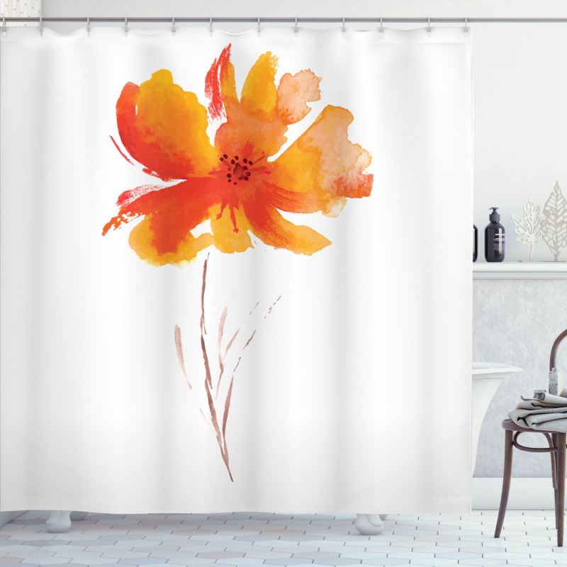 Romantic Poppy Shower Curtain