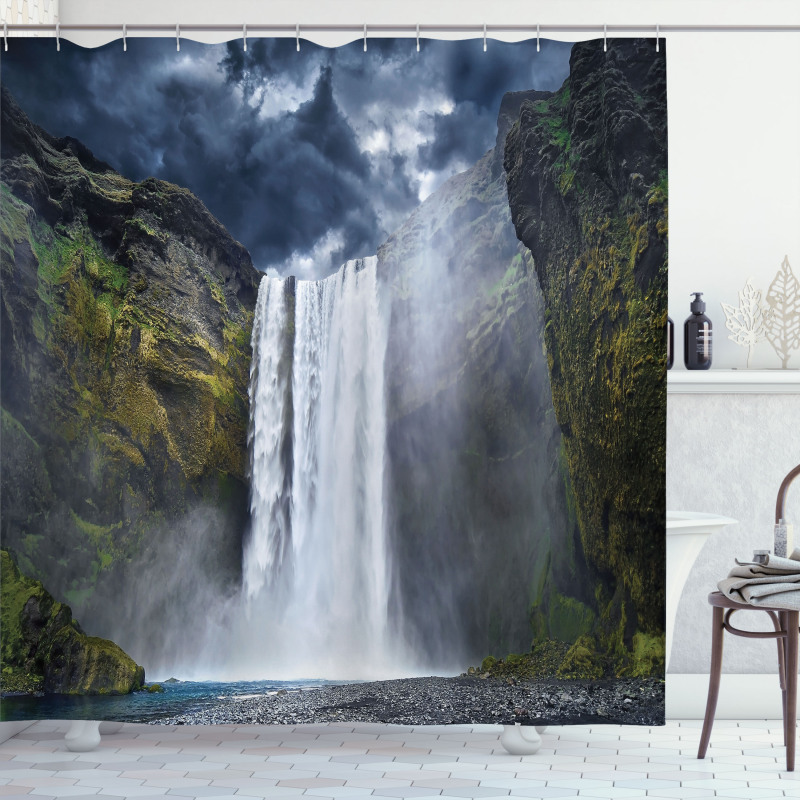 America Cliffs Scene Shower Curtain