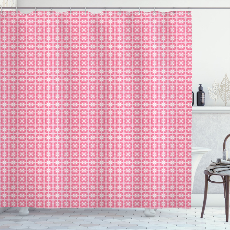 Colorful Retro Ornaments Shower Curtain