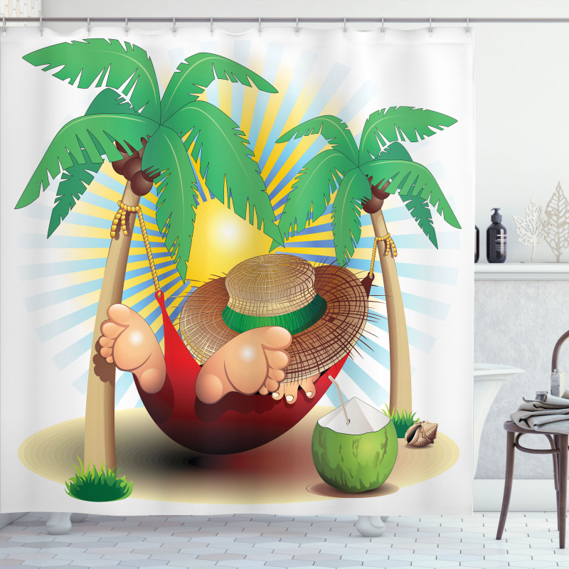 Exotic Summer Paradise Shower Curtain