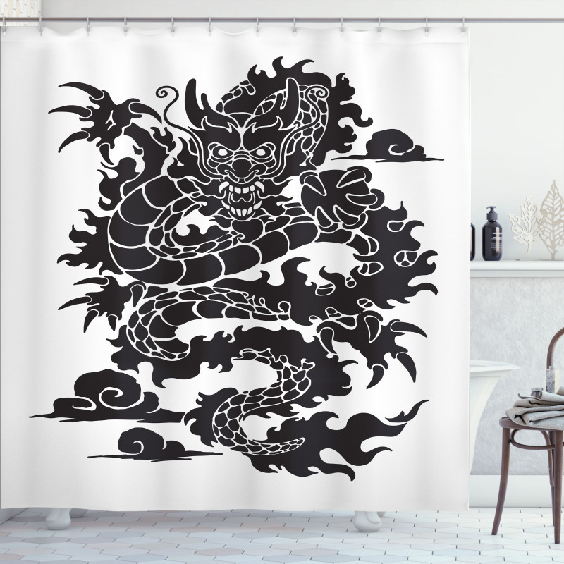 Cultural Chinese Silhouette Shower Curtain