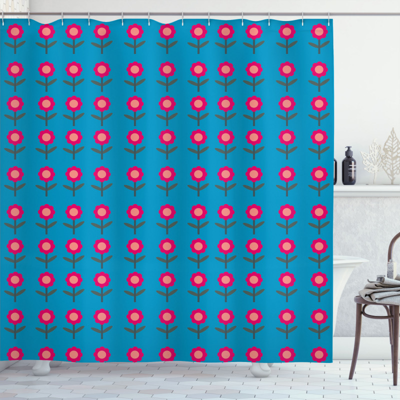 Computer Graphics Flowers Shower Curtain