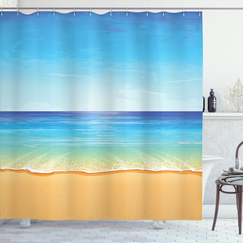 Exotic Hot Sunny Nature Shower Curtain