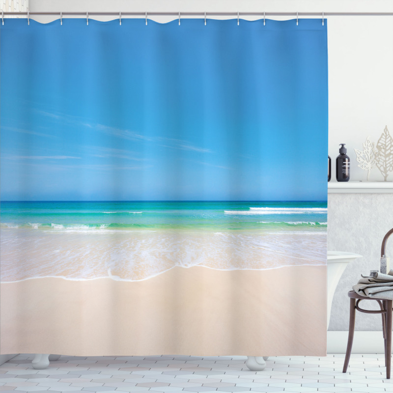 Paradise Sunny Sky Scene Shower Curtain