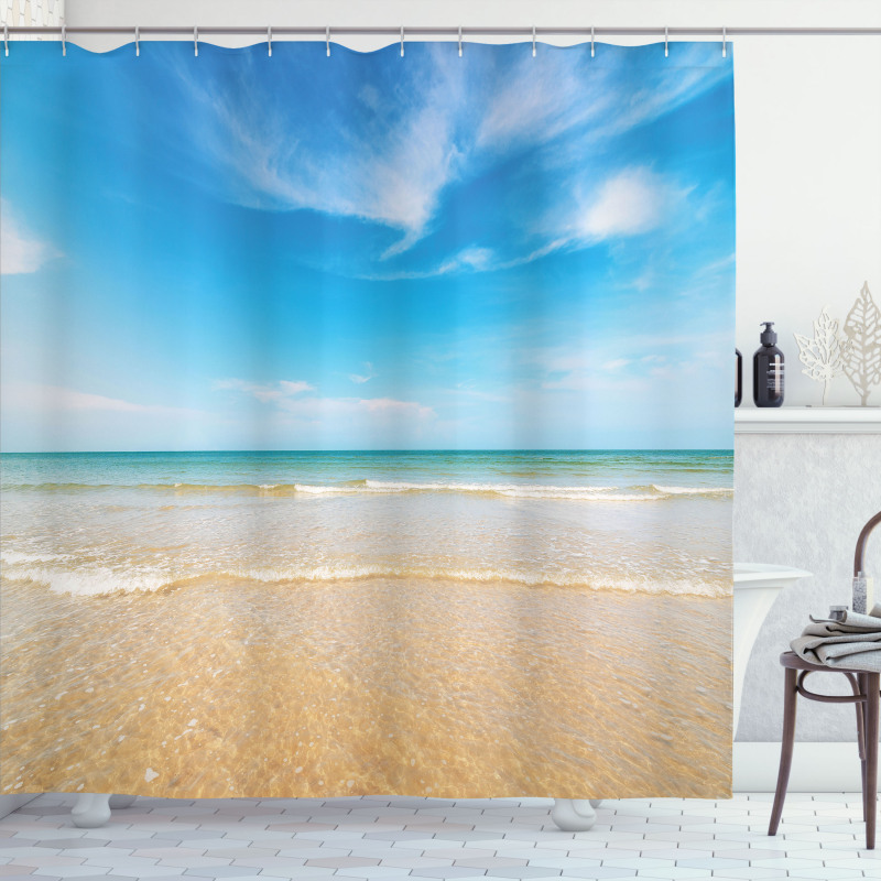 Tropic Sea Sky Scenery Shower Curtain