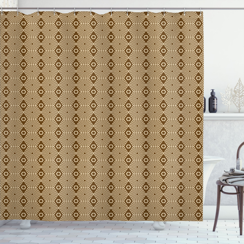 Classic Geometric Shapes Shower Curtain