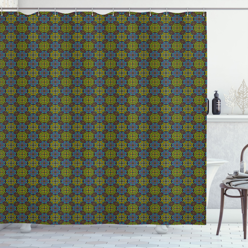 Classic Antique Geometric Shower Curtain