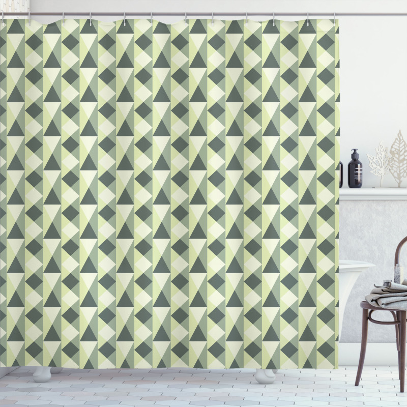 Triangles and Squares Shower Curtain