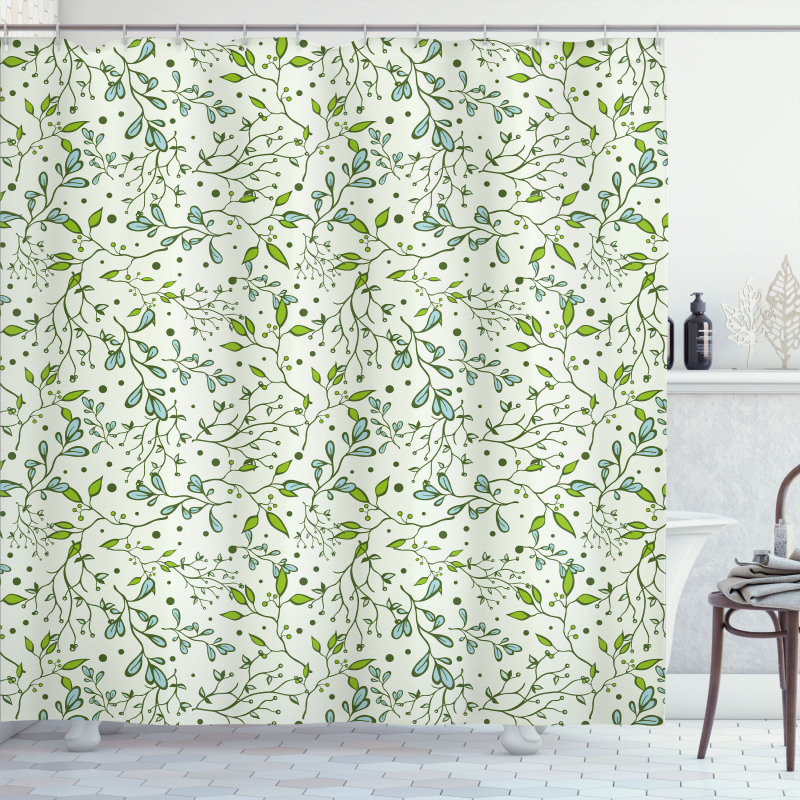 Spring Forest Branches Shower Curtain