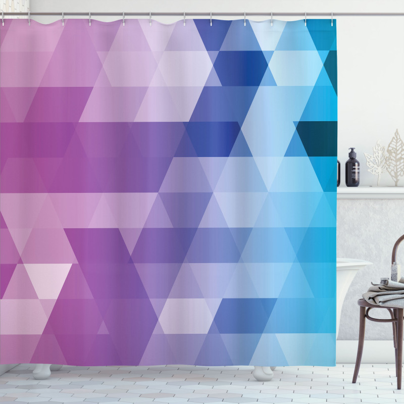 Fuchsia and Aqua Tones Art Shower Curtain