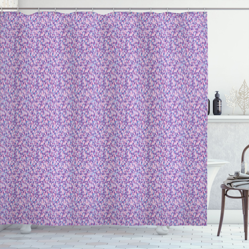 Cheerful Polygon Triangles Shower Curtain