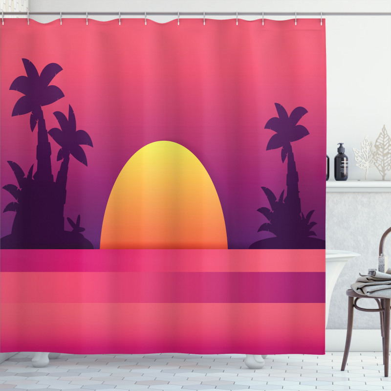 Dramatic and Exotic Scene Shower Curtain