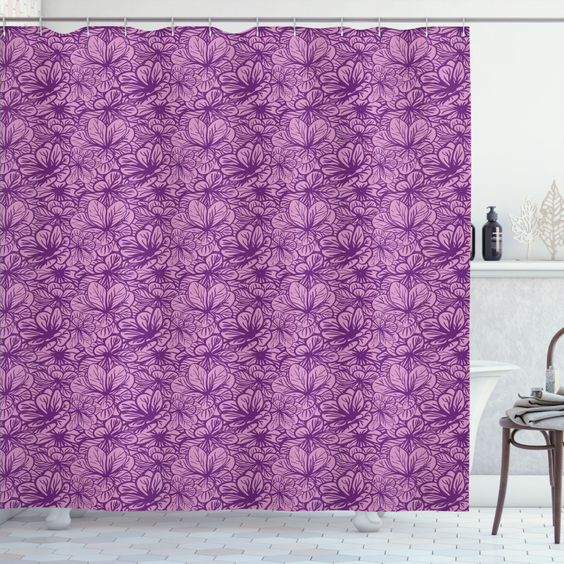 Monochrome Intricate Art Shower Curtain