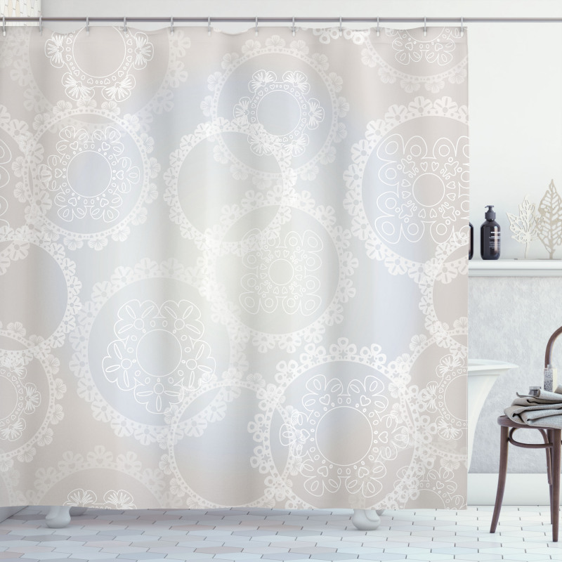 Romantic Bridal Lace Shower Curtain