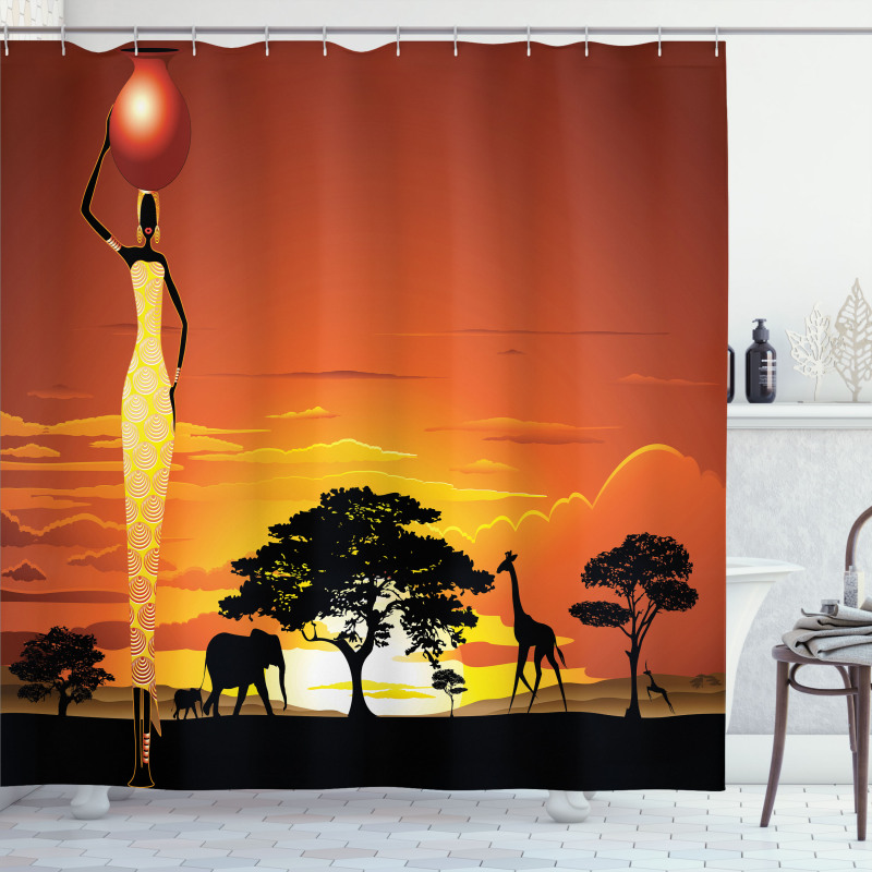 Woman Scene Shower Curtain