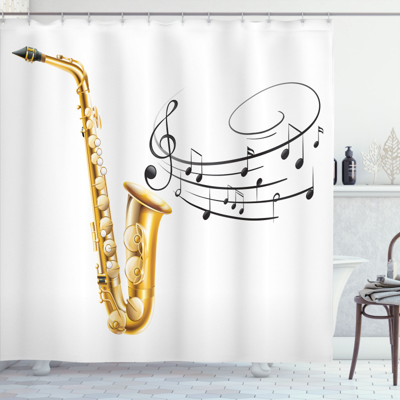 Template Solo Vibes Shower Curtain