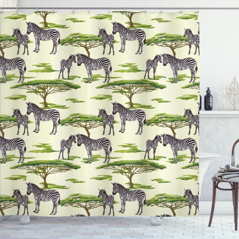 Wildlife Animals in a Forest Shower Curtain