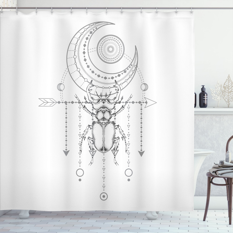 Beetle Art Shower Curtain