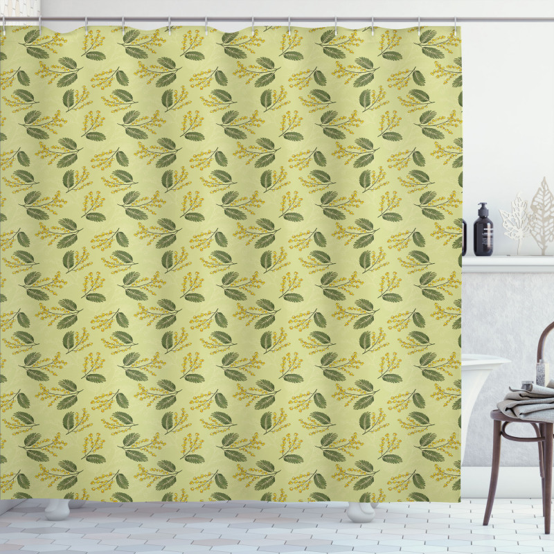 Exotic Tiny Flora Art Shower Curtain