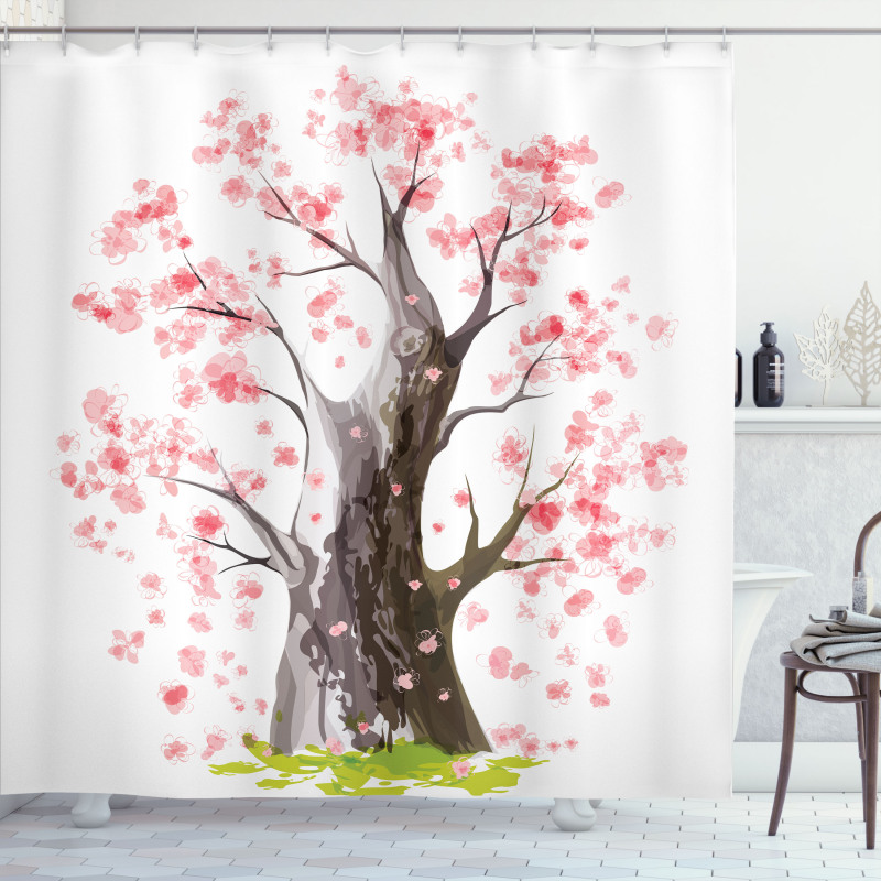 Blooming Sakura Shower Curtain