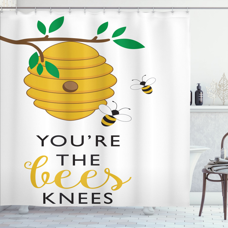 You're the Bees Knees Shower Curtain