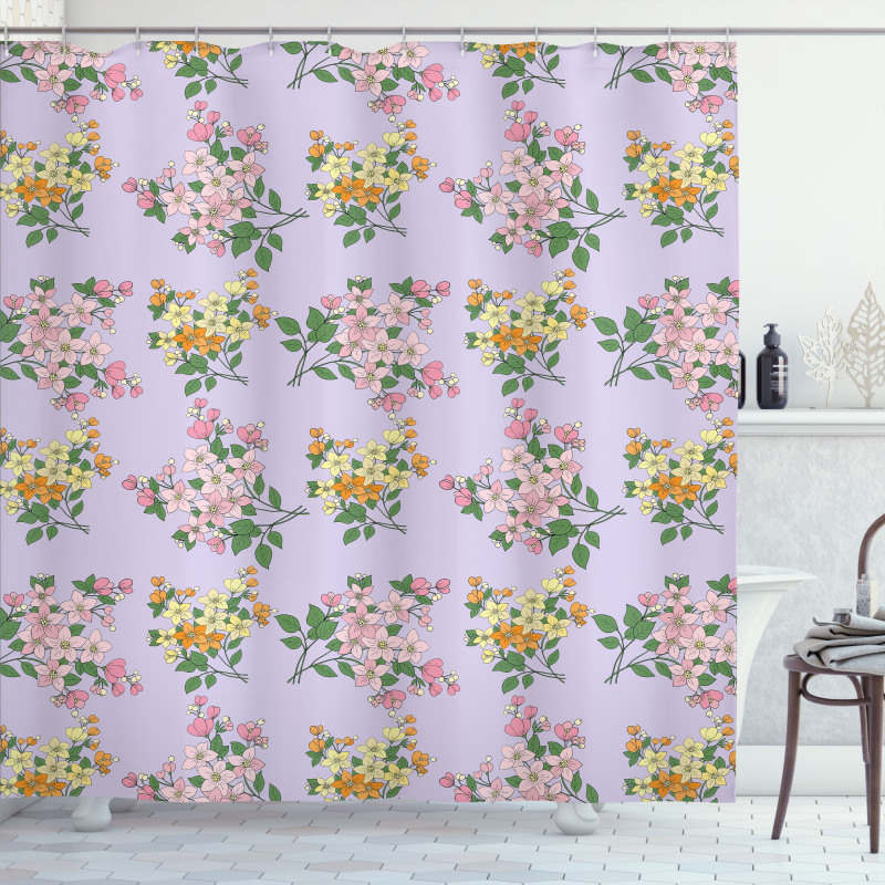 Bouquet of Flowers Style Shower Curtain