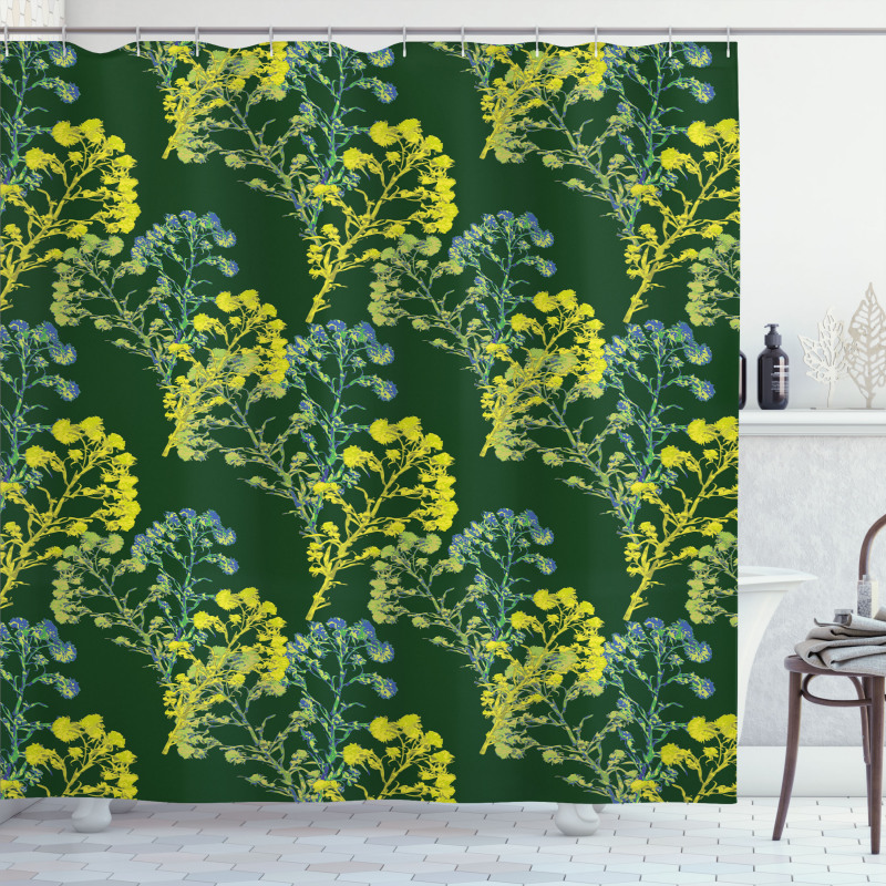 Helichrysum Yarrow Branches Shower Curtain