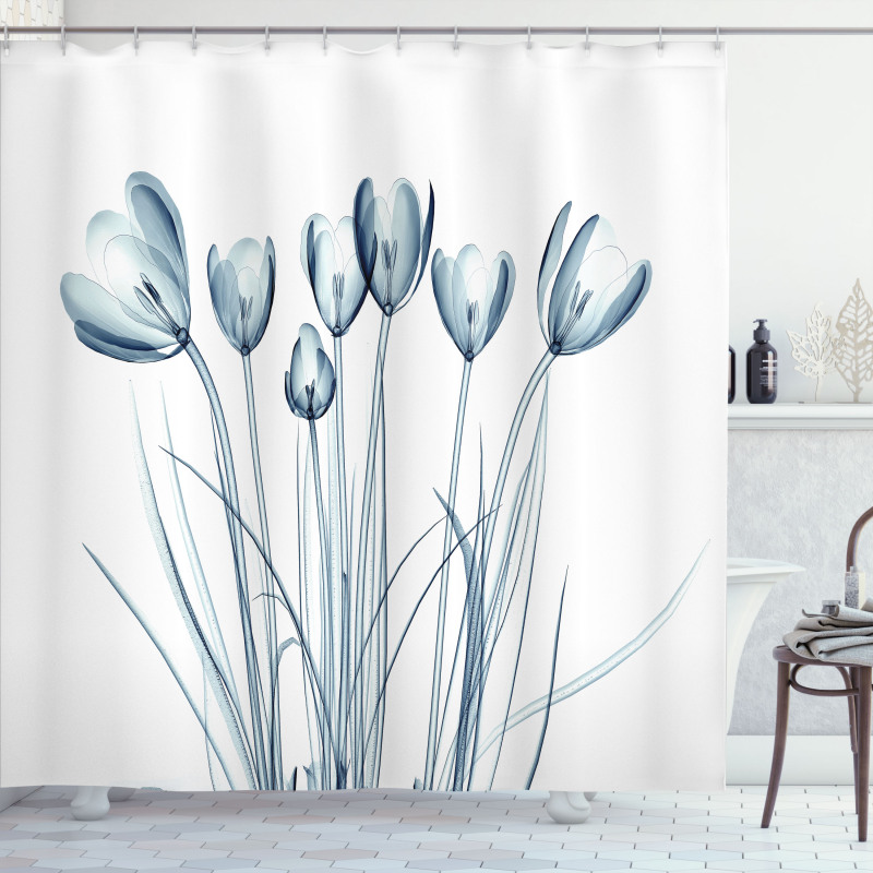 Tulips with Solar Effect Shower Curtain