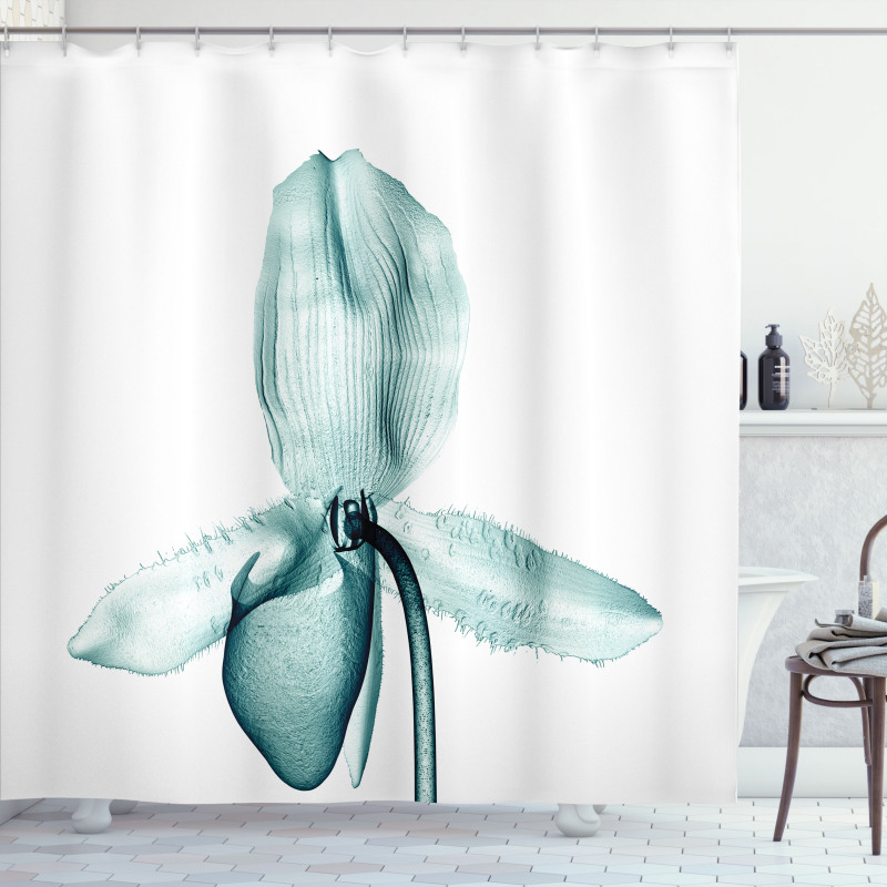 Modern Flower X-Ray Shower Curtain