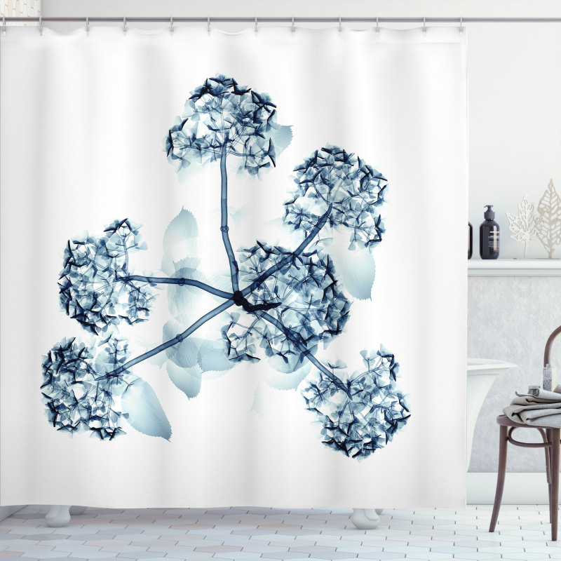 Hortentia Blossom Nature Shower Curtain