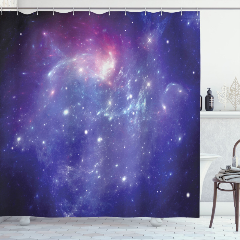 Milky Way Galaxy Stars Shower Curtain