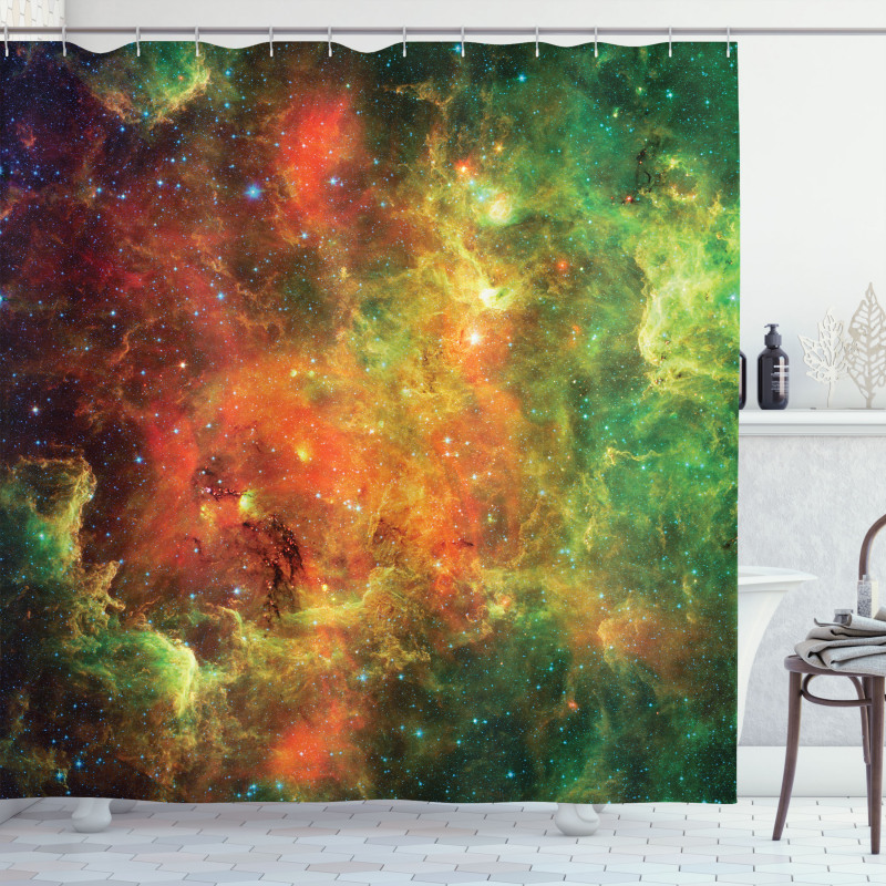Cosmos Space Planet Shower Curtain