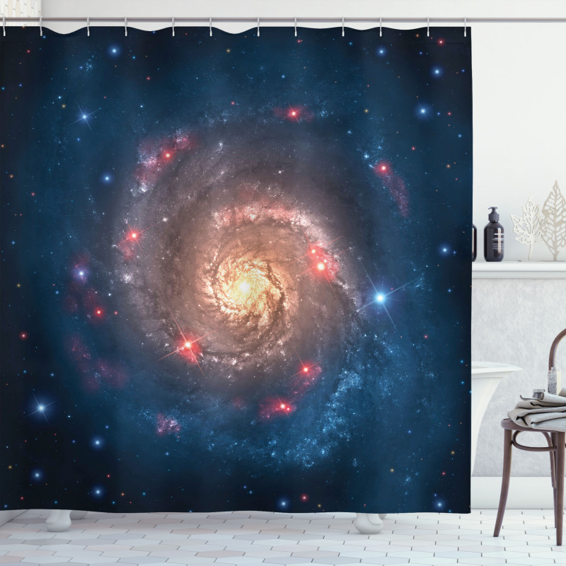 Black Hole Cosmos Space Shower Curtain
