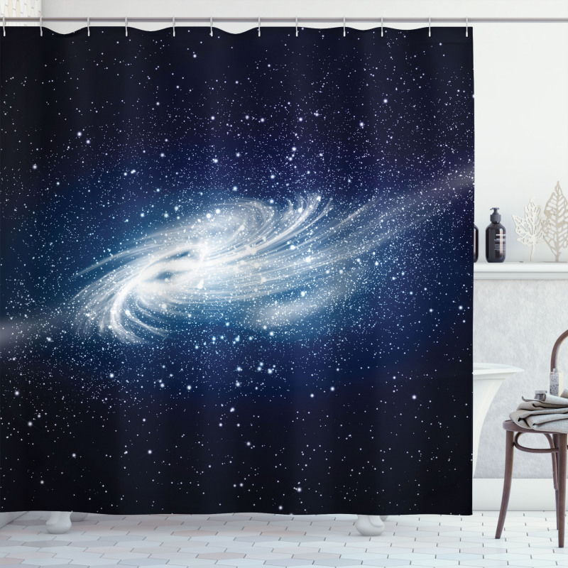 Milky Way Galaxy Space Shower Curtain