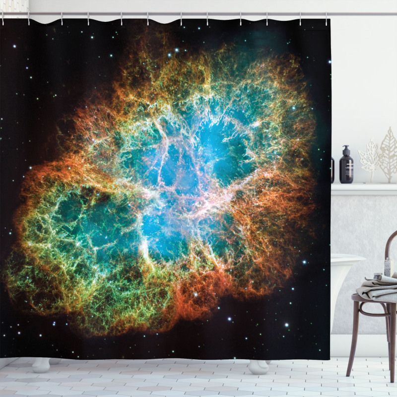 Supernova Stars Cosmos Shower Curtain