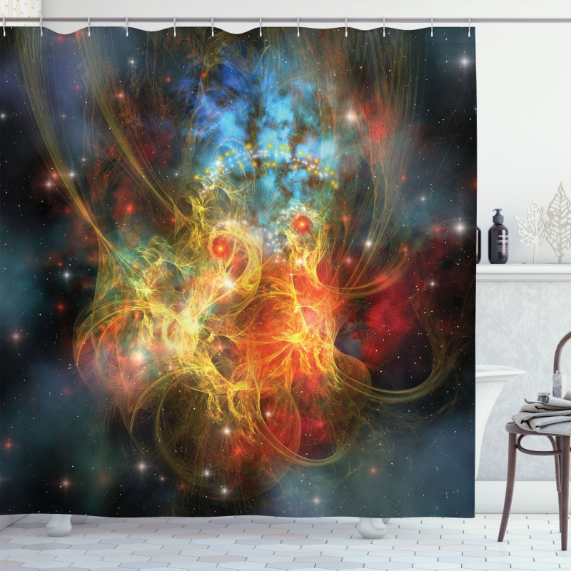 Outer Space Universe Shower Curtain