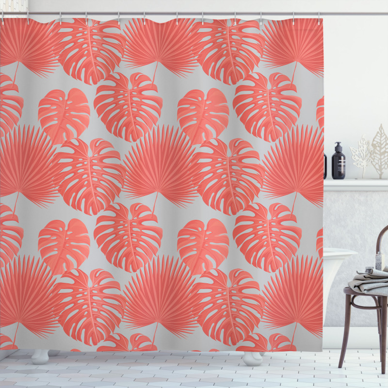 Exotic Monstera Plantation Shower Curtain