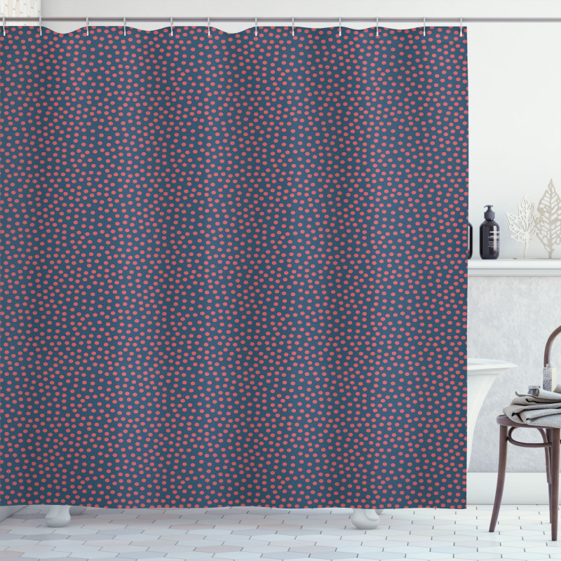 Random Retro Blemishes Shower Curtain