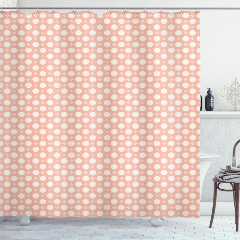Basic Pastel Tone Shapes Shower Curtain