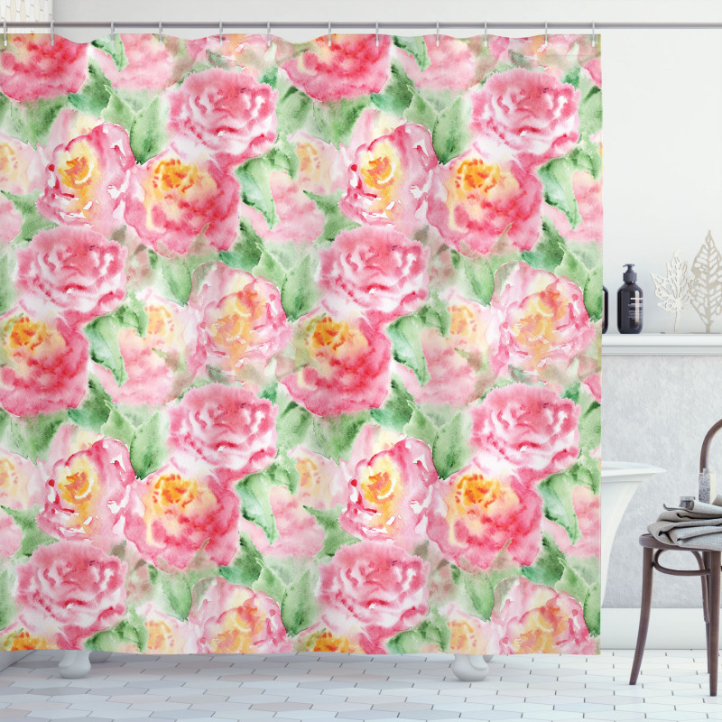 Soft Blossoming Shower Curtain