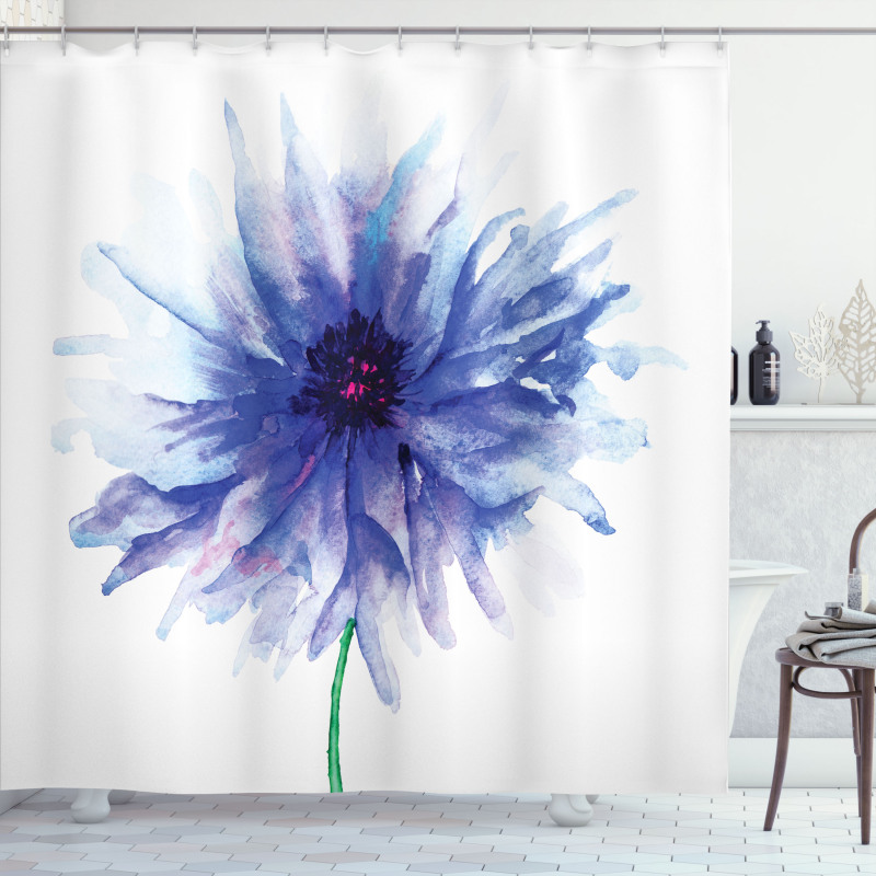 Earth Cornflower Shower Curtain