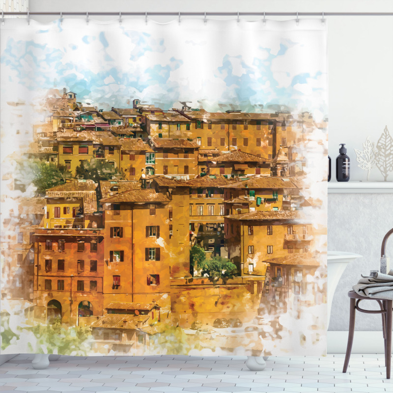 Historic Italian Town Shower Curtain