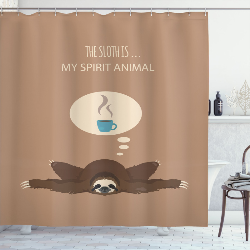 Spirit Animal Coffee Shower Curtain