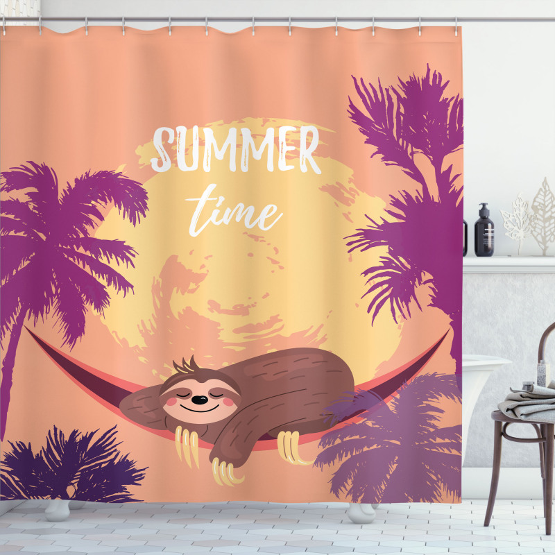 Summer Time Chilling Shower Curtain